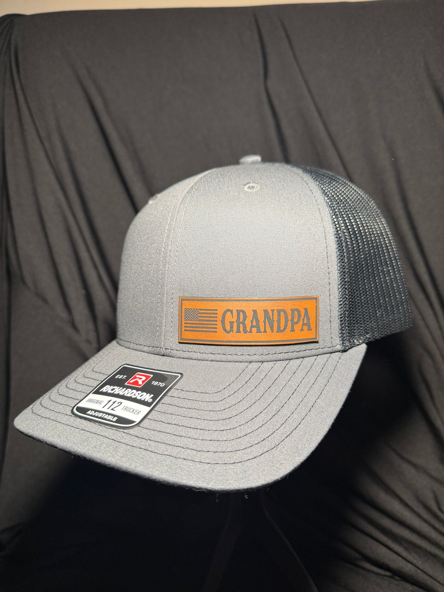 Grandpa with flag Richardson 112 SnapBack hat