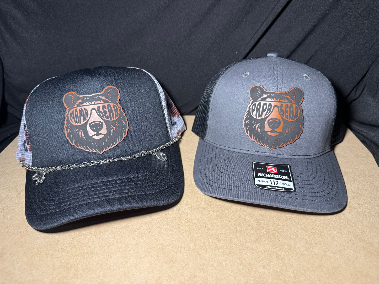 Papa & Mama Bear couples hats
