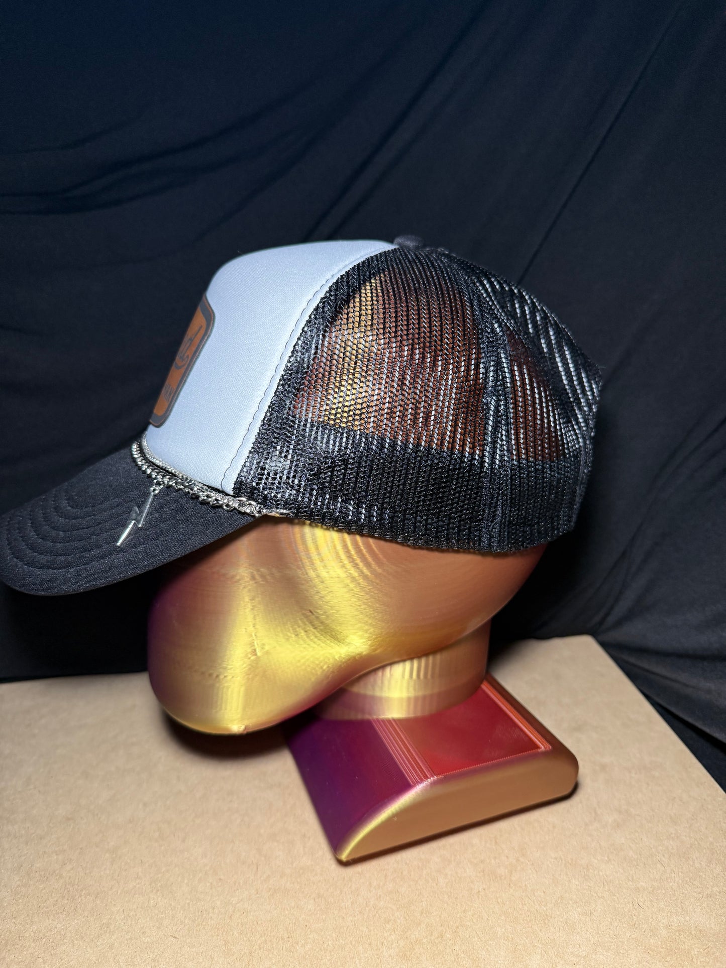 Spoiled by my blue collar man foam front trucker hat. This is an OTTO Cap 5 panel mid profile