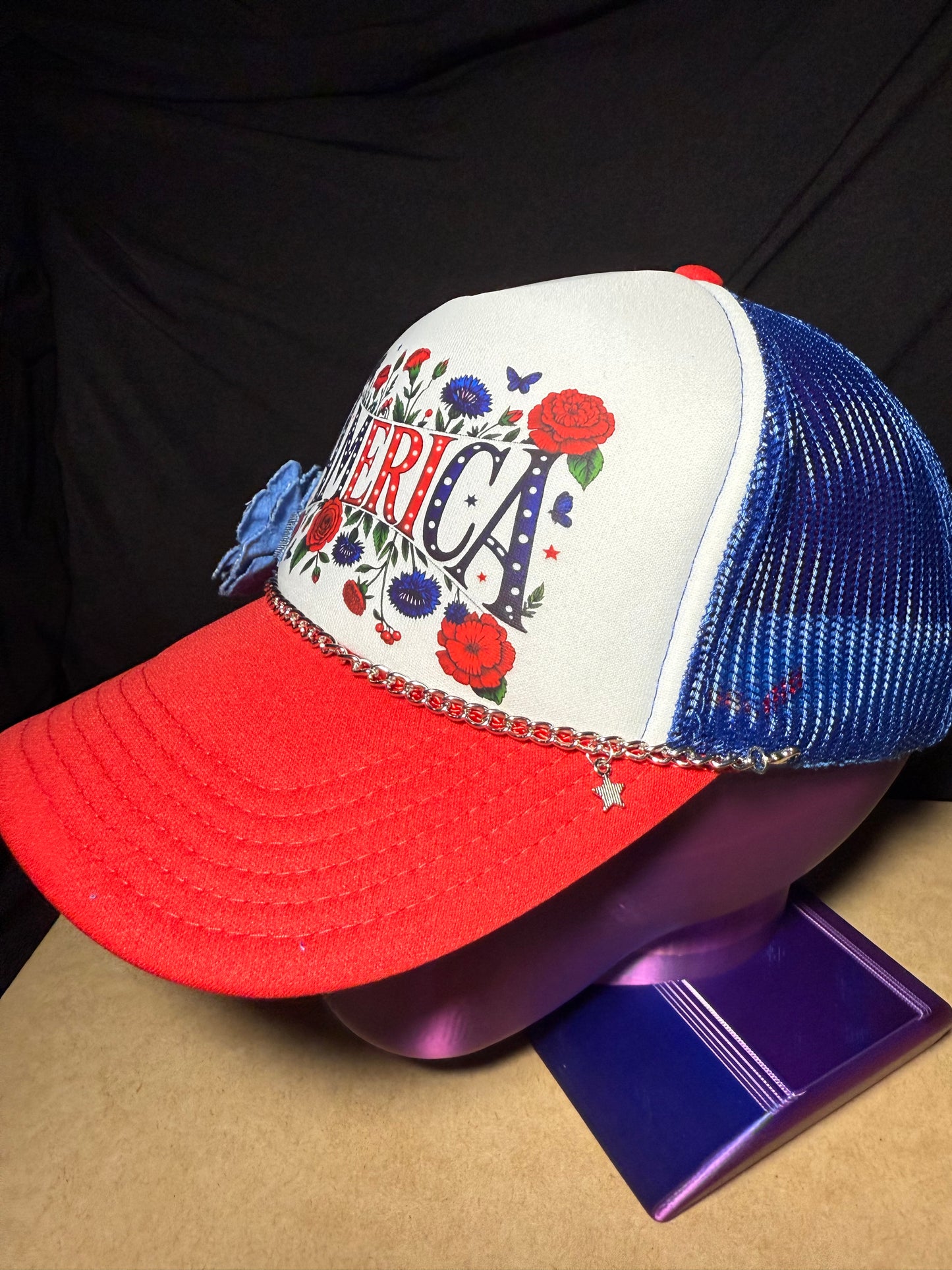 America with flowers OTTO cap