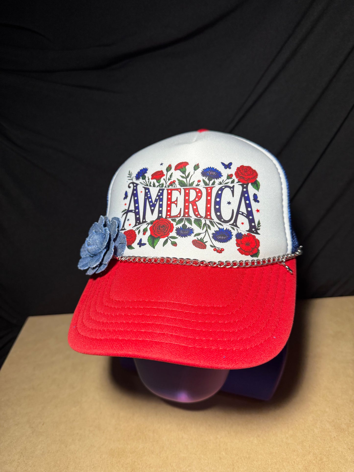 America with flowers OTTO cap