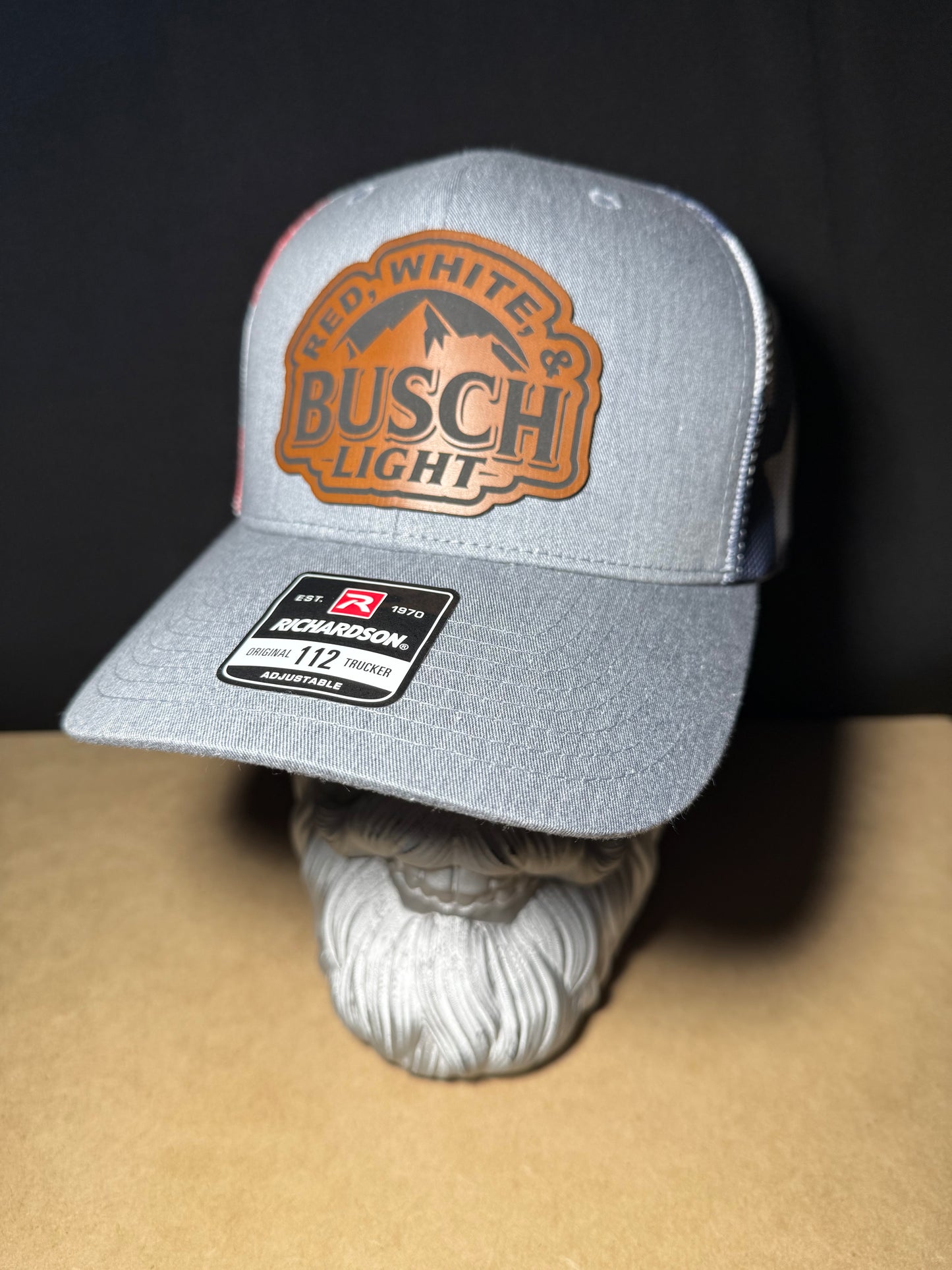 Red, white, Busch lite Richardson 112