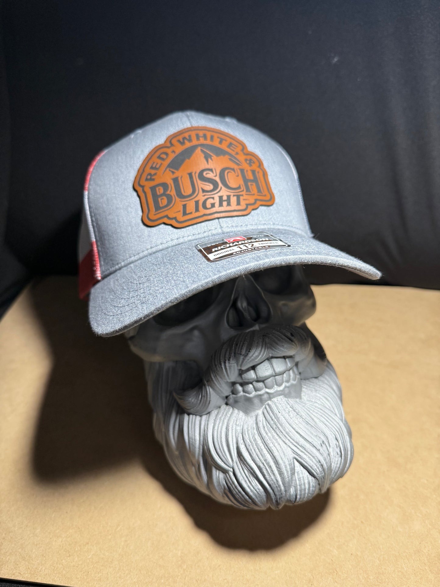 Red, white, Busch lite Richardson 112