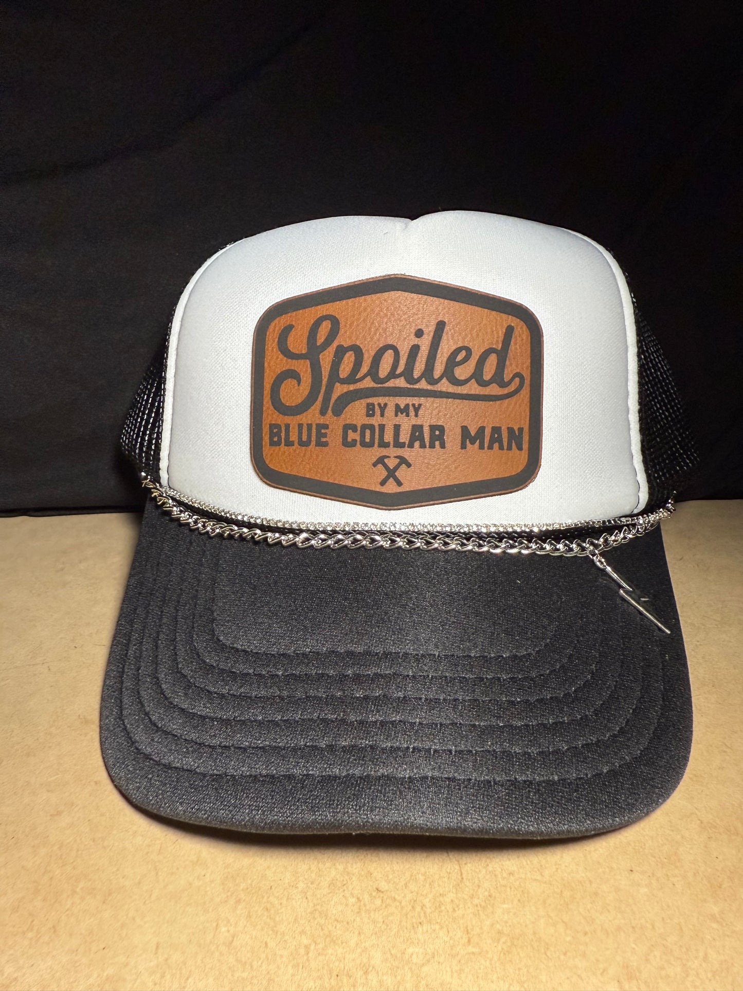 Spoiled by my blue collar man foam front trucker hat. This is an OTTO Cap 5 panel mid profile