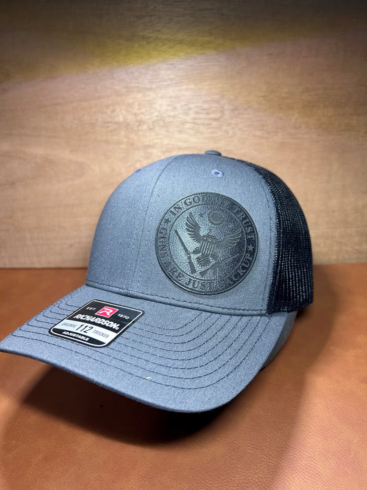 IN GOD WE TRUST, GUNS ARE JUST BACK UP (ALL BLACK PATCH)