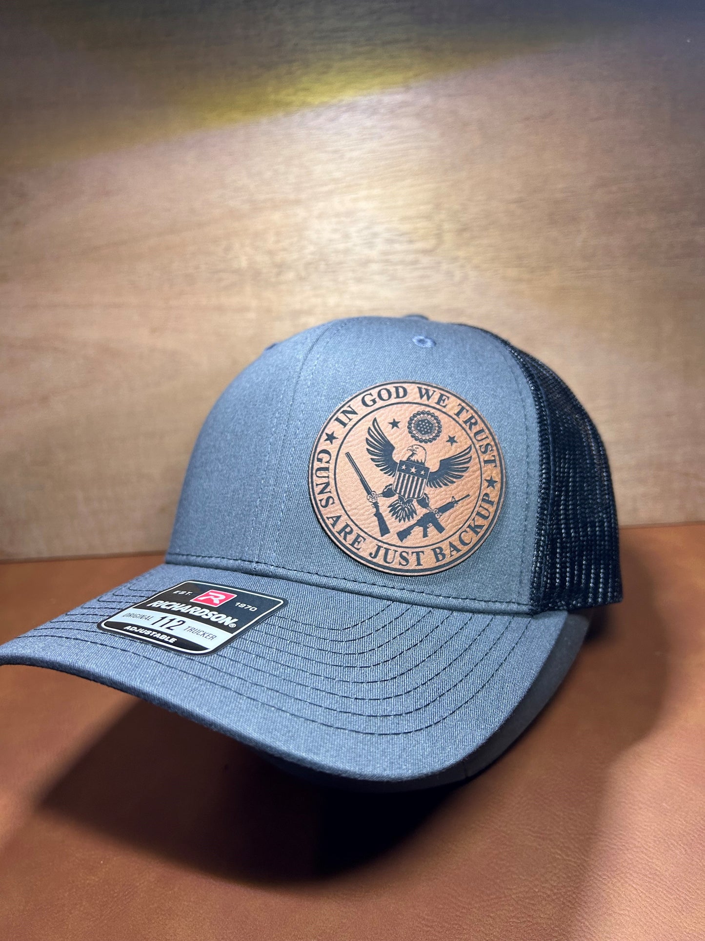 IN GOD WE TRUST, GUNS ARE JUST BACK UP